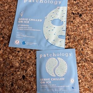 New Patchology hydrogel firming face mask and firming eye gels